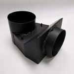 Mendip Closed Combustion Rear Inlet Adaptor suitable for the Loxton 5, 6, 8 & 10, Churchill and Woodland Stoves