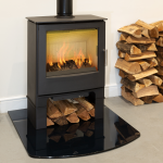 Mendip Woodland SE Multi Fuel Eco Convection Stove with Log Store