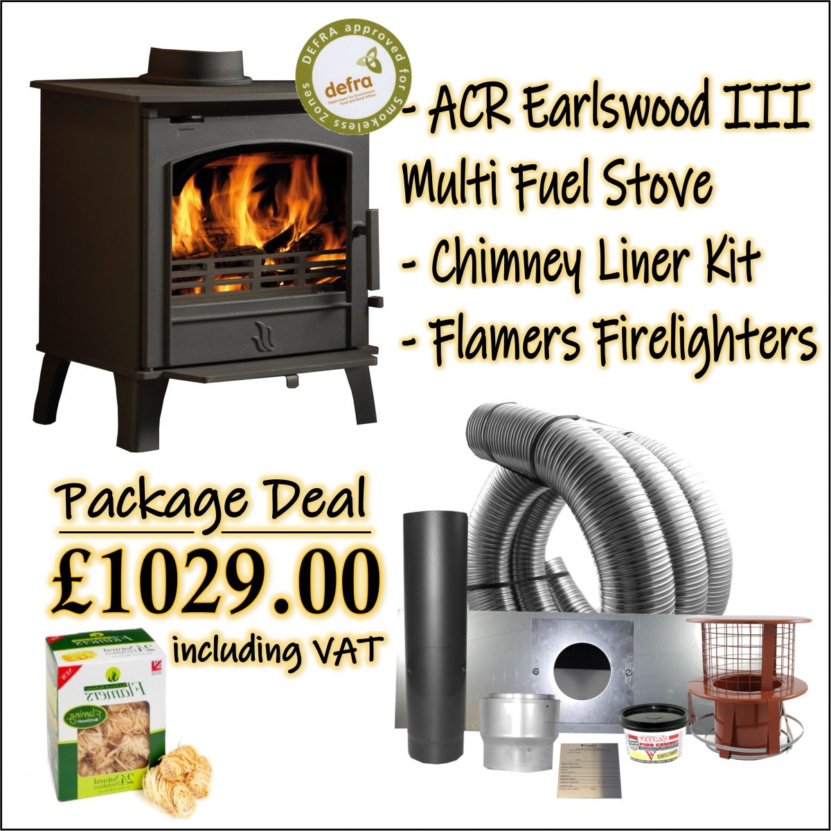 ACR Earlswood III Stove Package Deal