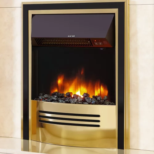 Celsi 16" Accent Infusion Electric Fire in Brass