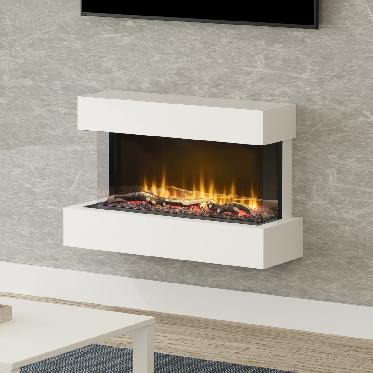 Be Modern Flare Avant 750 3-Sided Wall Mounted Electric Fire