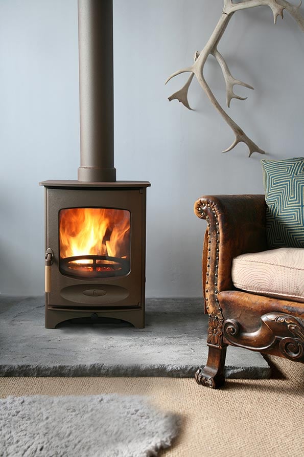 Charnwood C-Four Eco Design Ready Wood Burning Stove with Low Legs