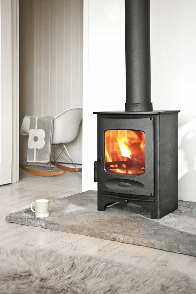 Charnwood C-Six Eco Design Ready Wood Burning Stove with Low Legs and Grate