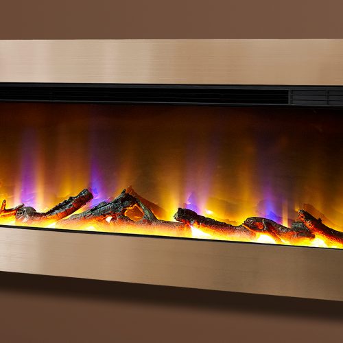 Celsi Electriflame VR Basilica 40" Wall Mounted Electric Fire in Champagne