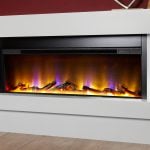 Celsi Electriflame VR Orbital Illumia Electric Fireplace Suite in Smooth Mist