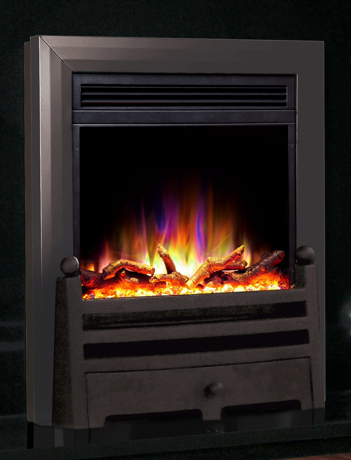 Celsi Electriflame XD Hearth Mounted Bauhaus Electric Fire in Black