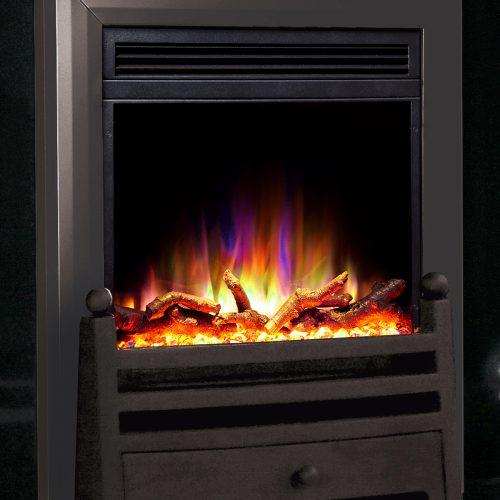 Celsi Electriflame XD Hearth Mounted Bauhaus Electric Fire in Black