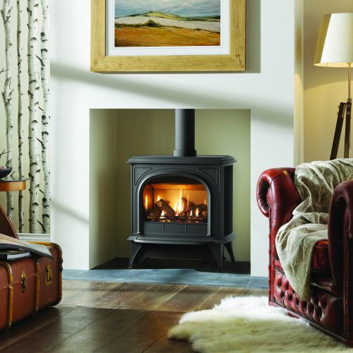Gazco Huntingdon 30 Clear Conventional Flue Natural Gas Stove