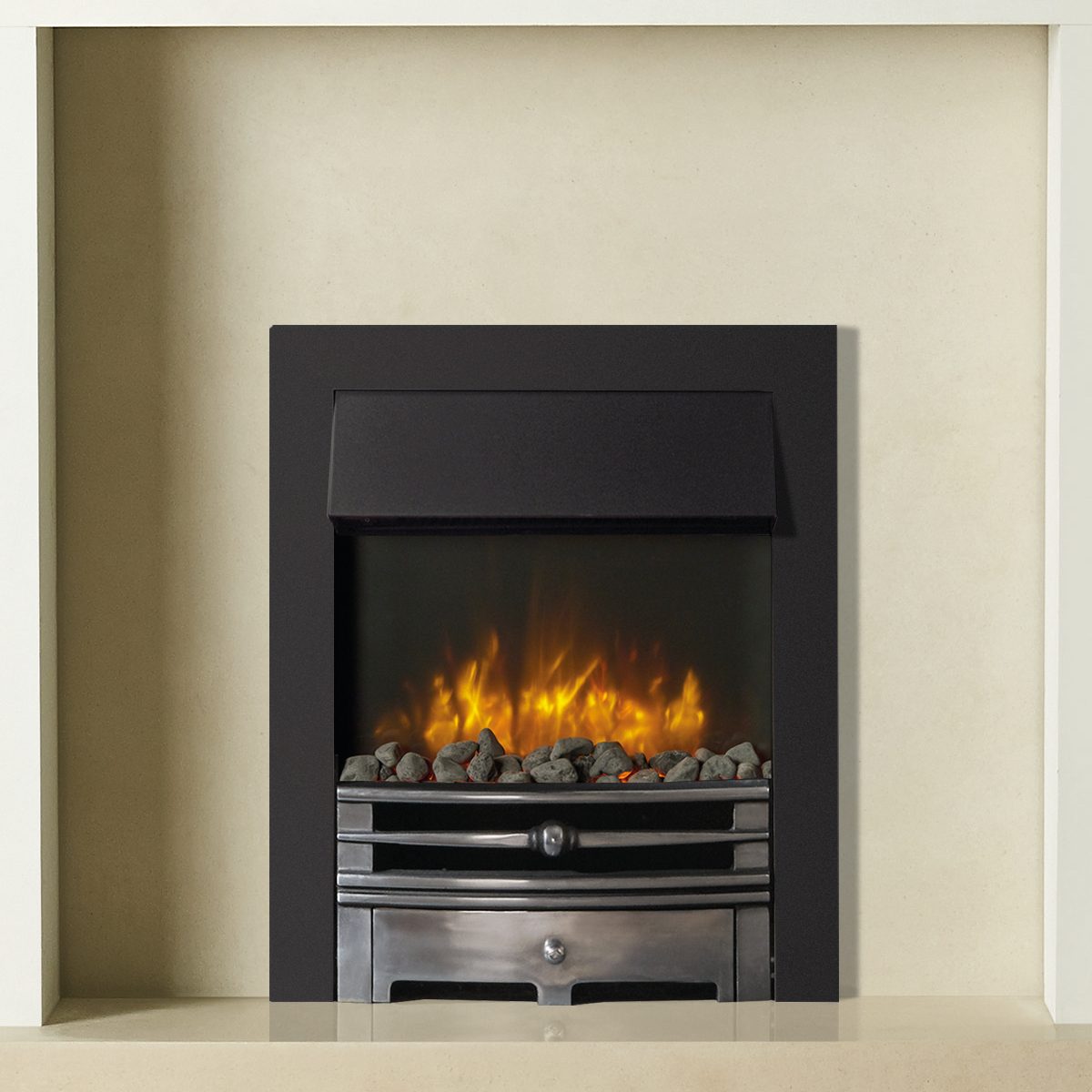 Gazco Logic2 Chartwell Black Frame with Polished Effect Front Electric Fire