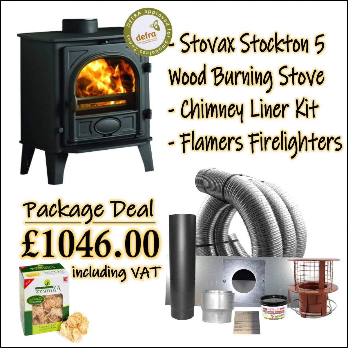 Stovax Stockton 5 Stove Package Deal