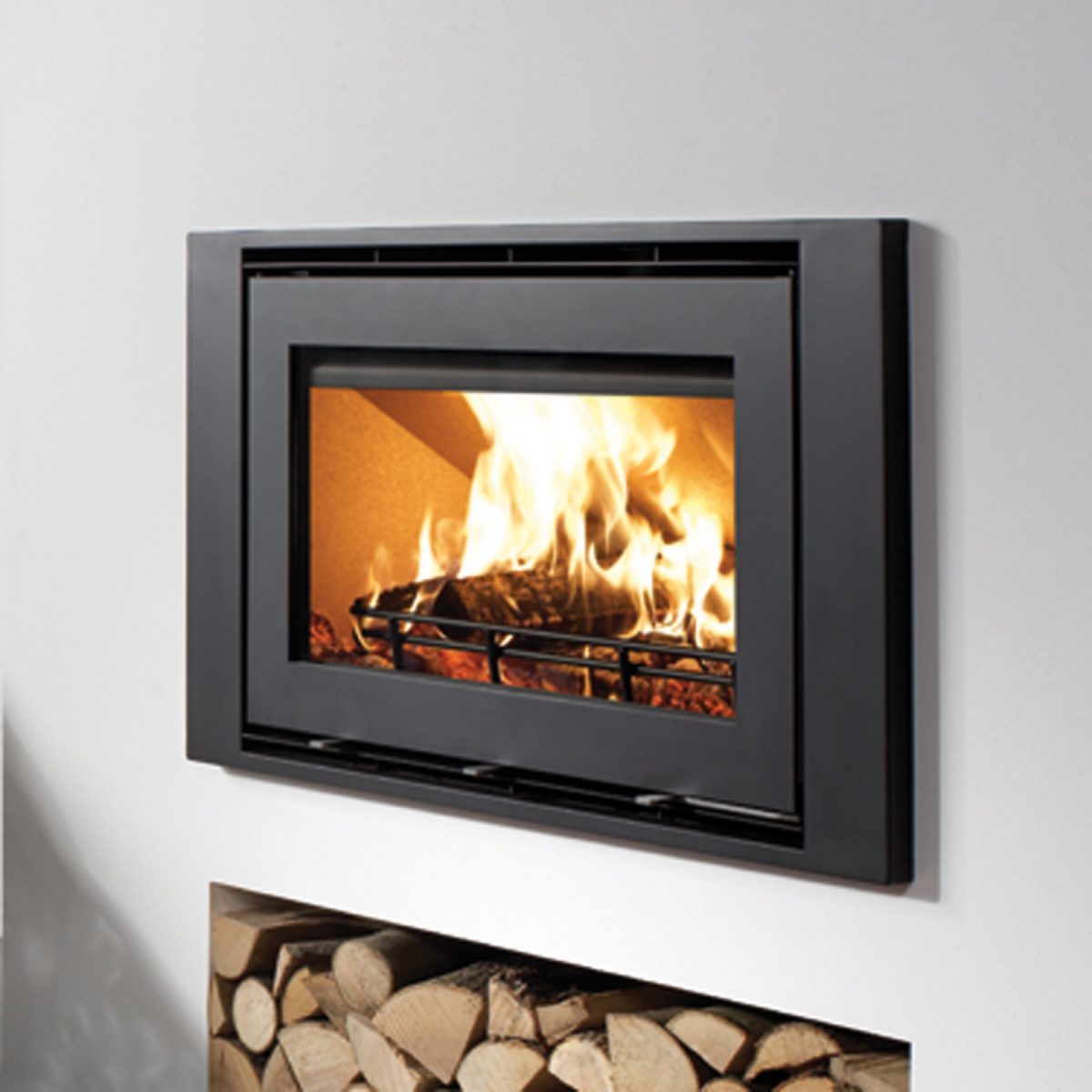 Westfire Uniq 32 Inset Wood Burning Stove with Wide Frame