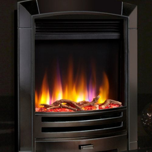 Celsi Ultiflame VR Hearth Mounted Decadence Electric Fire in Black Nickel