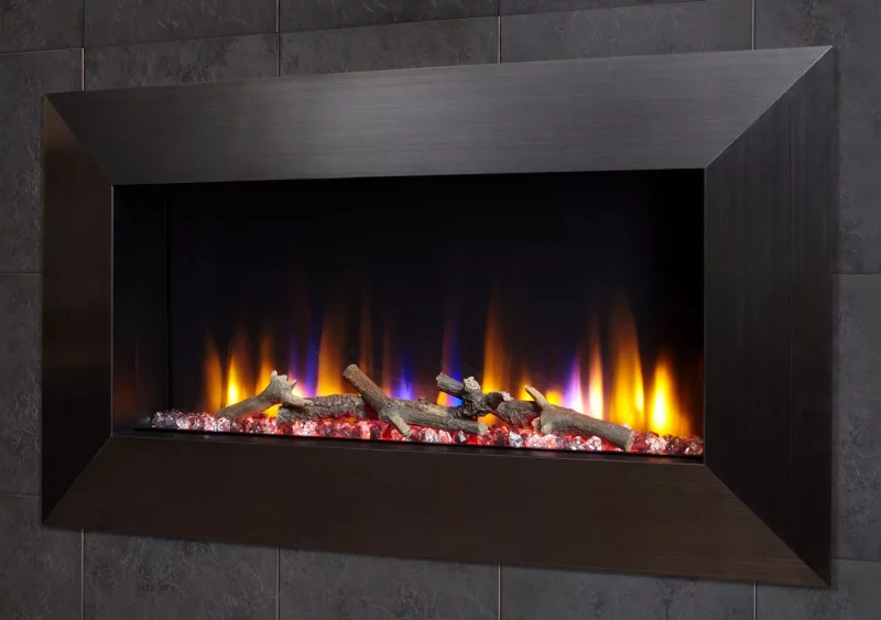 Celsi Ultiflame VR Instinct 33" Wall Inset Electric Fire in Black