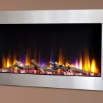 Celsi Ultiflame VR Metz 33" Wall Inset Electric Fire in Silver