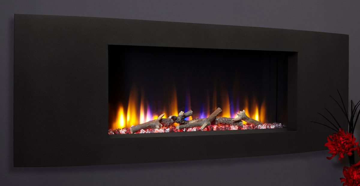 Celsi Ultiflame VR Vichy 33″ Wall Inset Electric Fire in Black