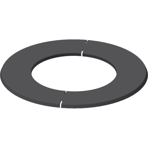 Mi-Flues VIT-Smooth – 90° Split Rosette Collar (Flat) – Ø125mm