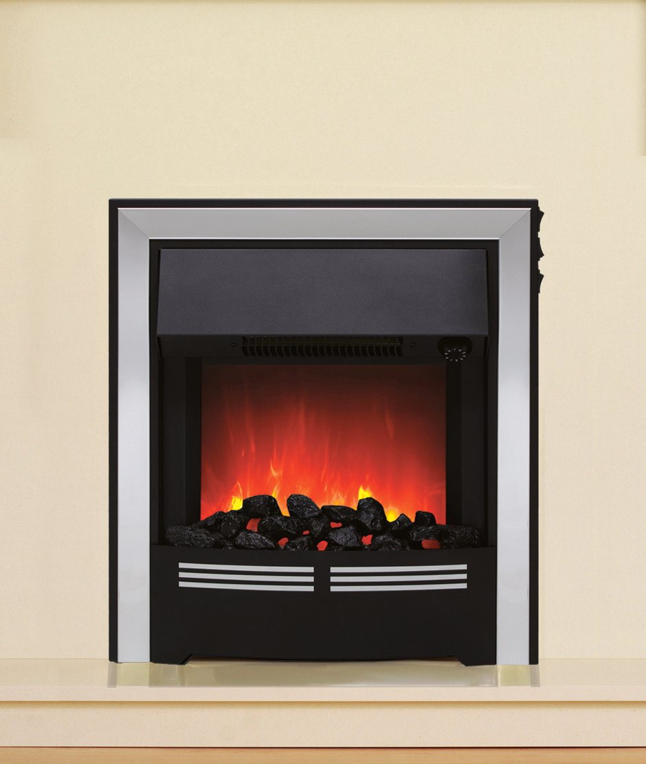 Vitesse Inset Electric Fire by Be Modern in Chrome