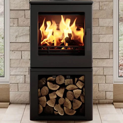 ACR Woodpecker 4 with Log Store Woodburning Stove