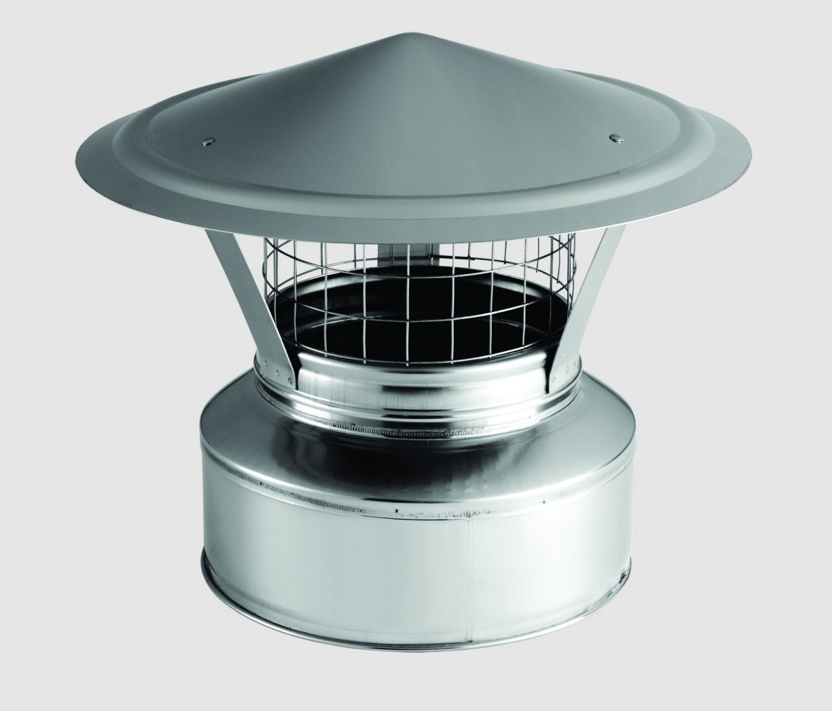 Stovax Professional XQ 8″ Rain Cowl  in Stainless Steel