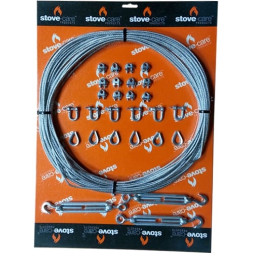 Mi-Flues Stove-Care Guy Wire Kit 30m compl. Kit