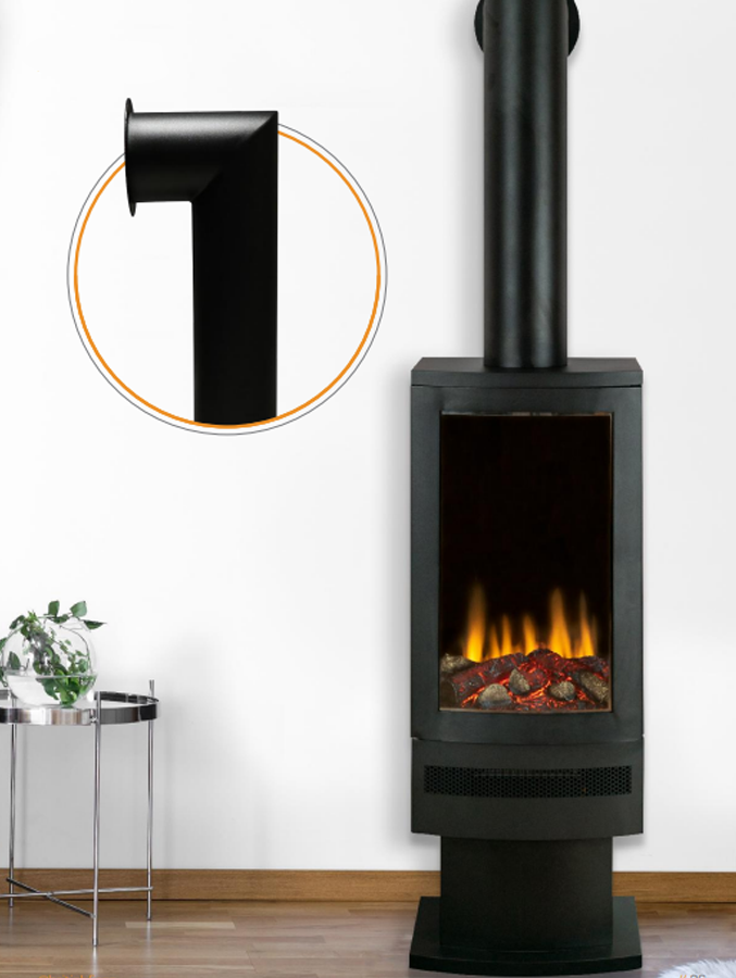British Fires Flue Pipe for Electric Stoves 750mm