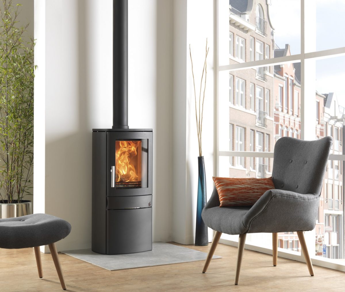 ACR Neo 1C Multifuel Stove with cupboard base
