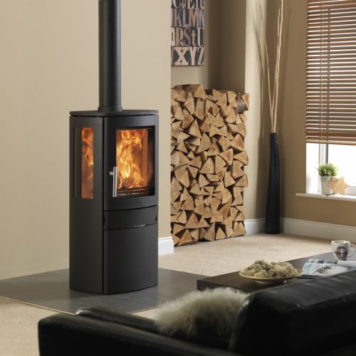 ACR Neo 3C - Multifuel Stove with glass sides and cupbboard base