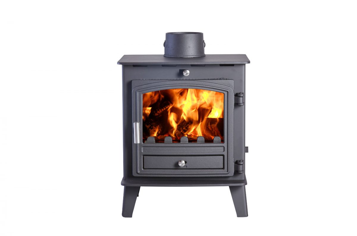 Avalon 4 Defra Approved Multifuel Stove with a Stainless Steel handle