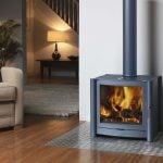 Firebelly FB3 Wood Burning Stove with Brushed Stainless Steel Legs