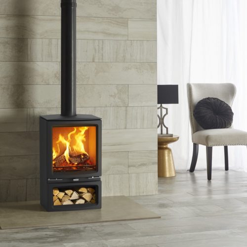 Stovax Vogue Medium Wood Burning Stove with Cast Iron Top Plate