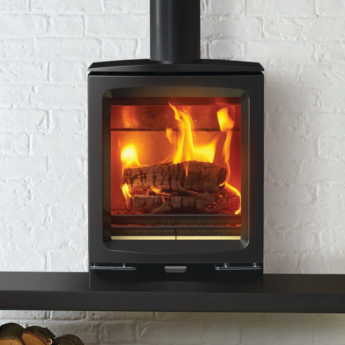 Stovax Vogue Midi Wood Burning Eco Stove with Cast Iron Top Plate