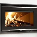 Westfire Uniq 32 Glass Fronted Inset Wood Burning Stove with Wide Frame